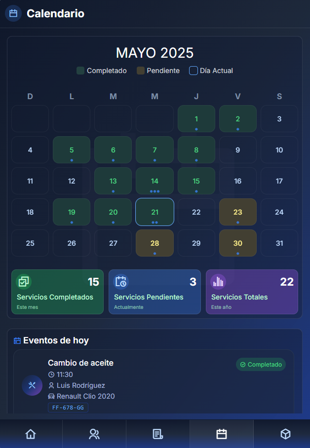 Plataforma web para talleres mecánicos